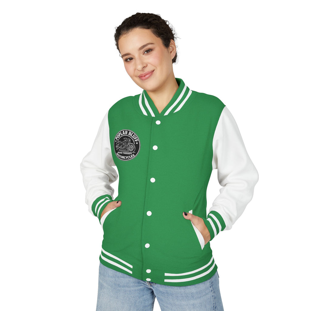 Letterman Jacket — Poplar Bluff Motorcycles Retro Patch