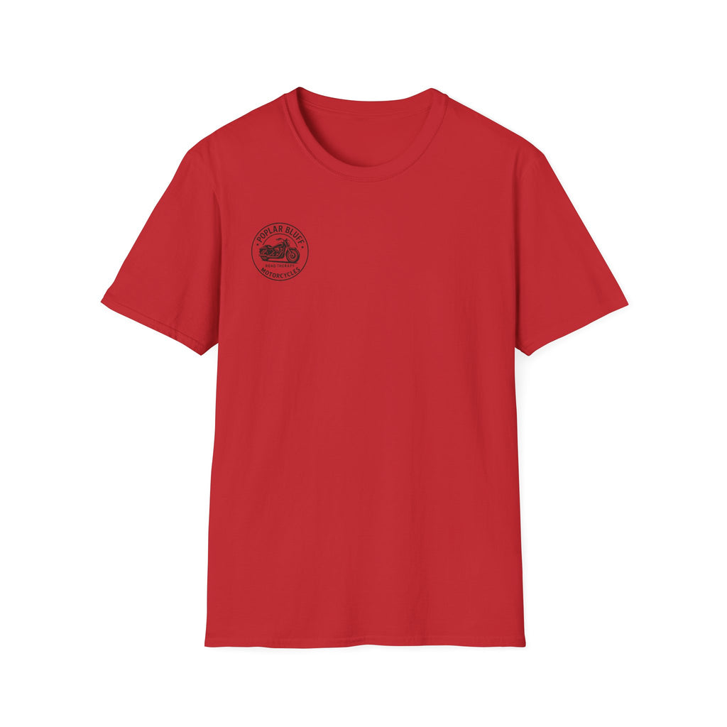 Unisex T-Shirt — Poplar Bluff Vintage Motorcycle Logo