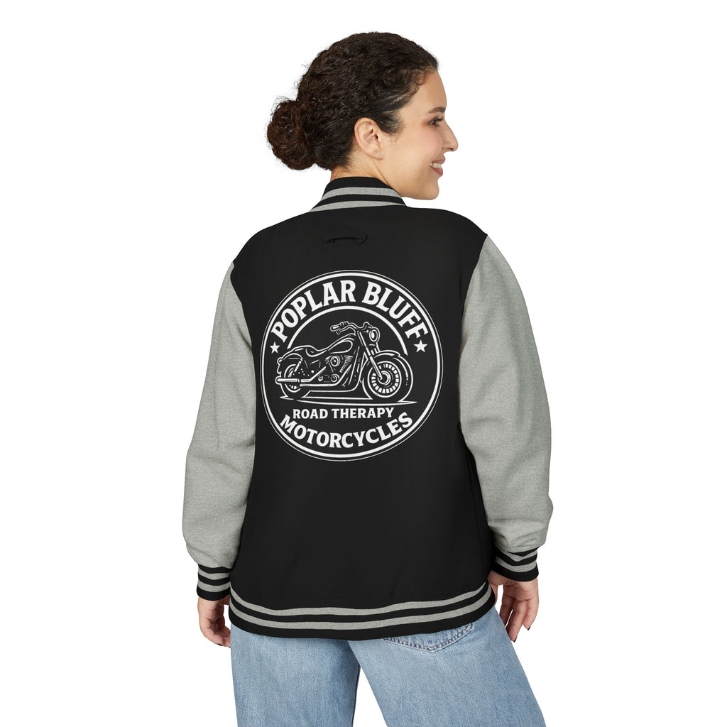 Letterman Jacket — Poplar Bluff Motorcycles Retro Patch