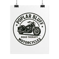 Poplar Bluff Motorcycles Poster — "Road Therapy" Vintage Motorcycle Wall Art