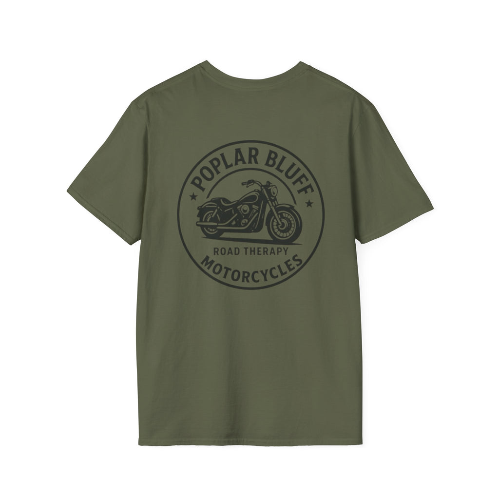 Unisex T-Shirt — Poplar Bluff Vintage Motorcycle Logo