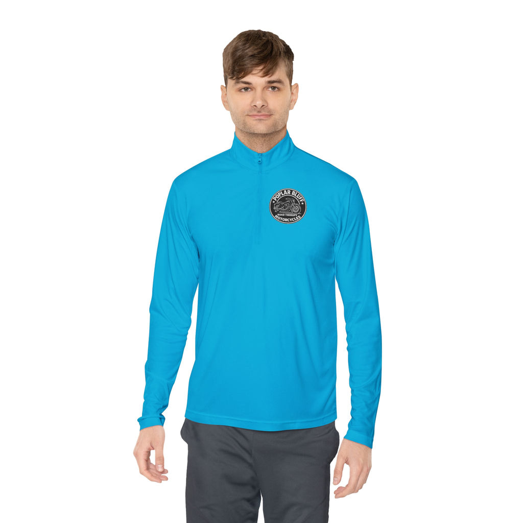 Quarter-Zip Pullover — Poplar Bluff Motorcycles 'Road Therapy' Logo
