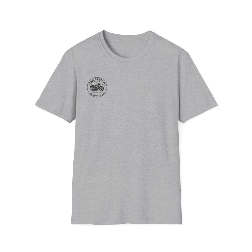 Unisex T-Shirt — Poplar Bluff Vintage Motorcycle Logo