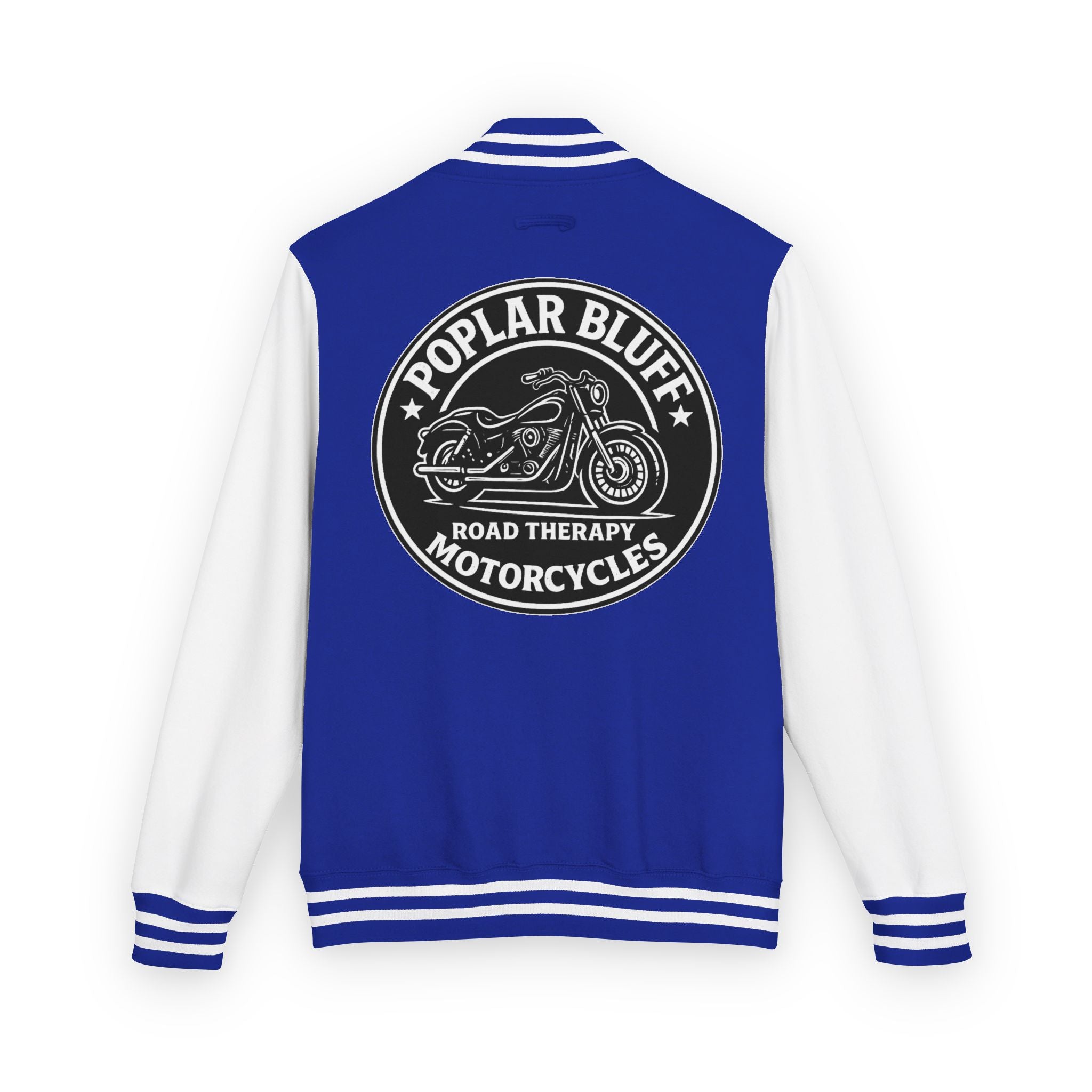 Letterman Jacket — Poplar Bluff Motorcycles Retro Patch