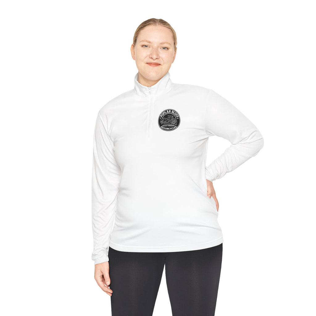 Quarter-Zip Pullover — Poplar Bluff Motorcycles 'Road Therapy' Logo