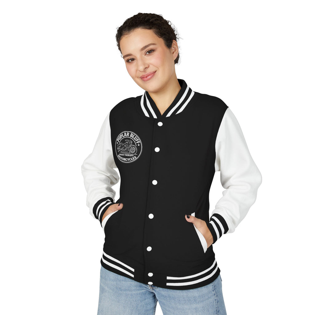 Letterman Jacket — Poplar Bluff Motorcycles Retro Patch