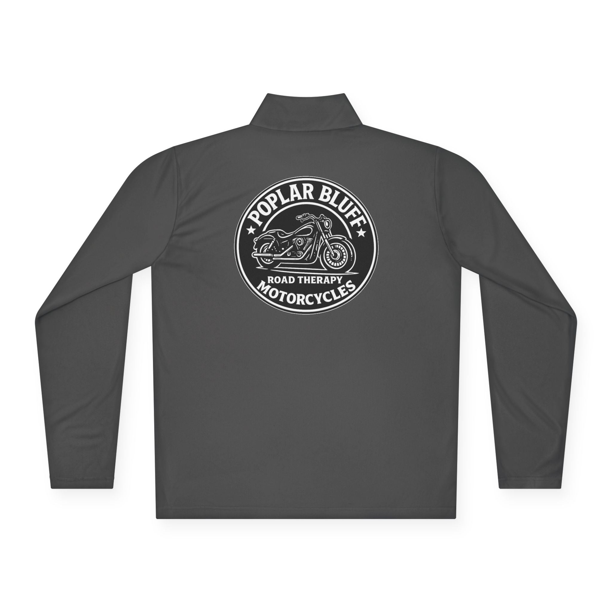 Quarter-Zip Pullover — Poplar Bluff Motorcycles 'Road Therapy' Logo