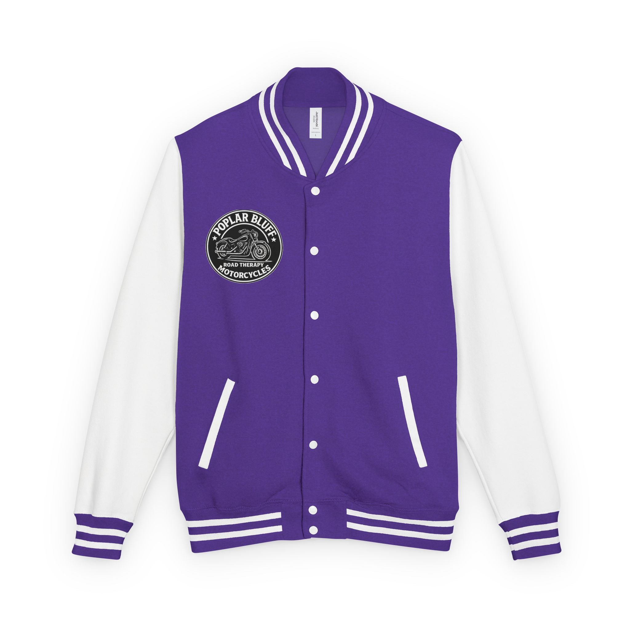 Letterman Jacket — Poplar Bluff Motorcycles Retro Patch
