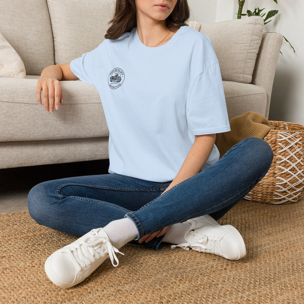 Unisex T-Shirt — Poplar Bluff Vintage Motorcycle Logo