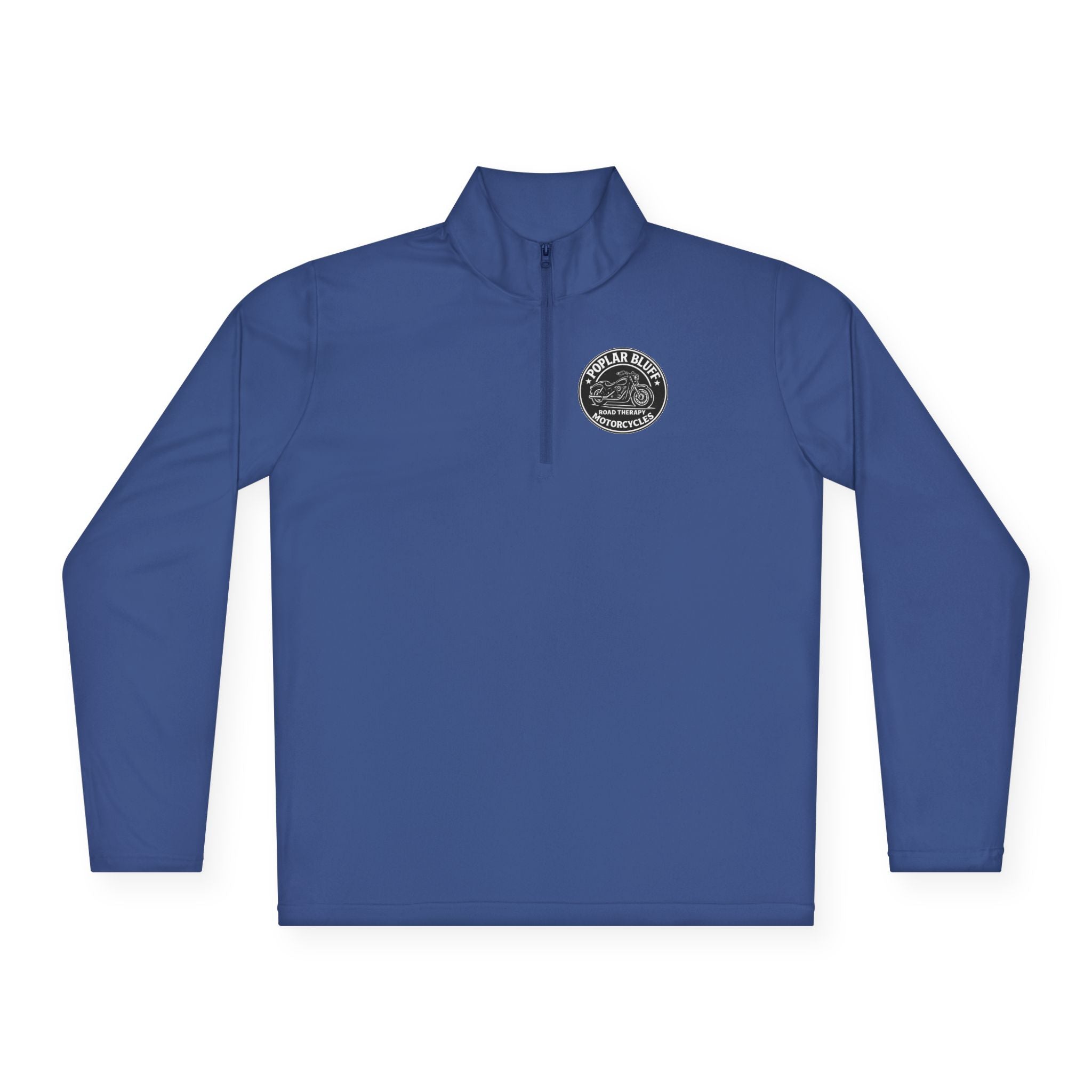 Quarter-Zip Pullover — Poplar Bluff Motorcycles 'Road Therapy' Logo