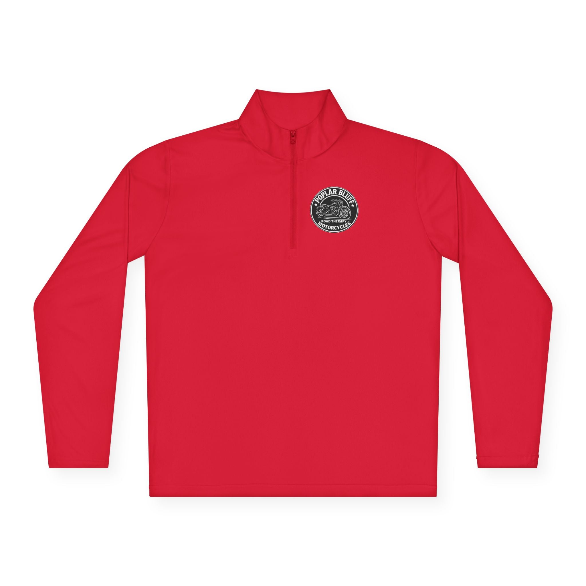 Quarter-Zip Pullover — Poplar Bluff Motorcycles 'Road Therapy' Logo