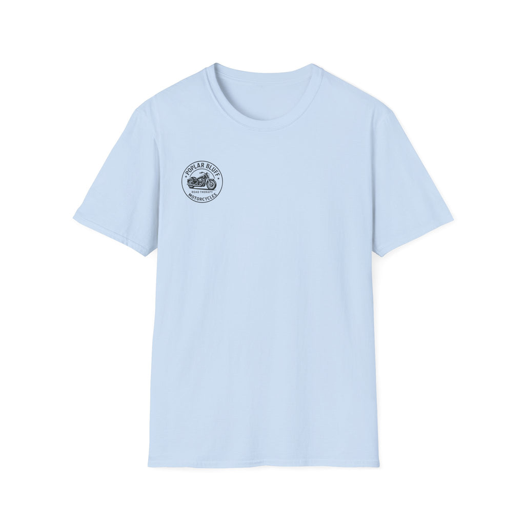 Unisex T-Shirt — Poplar Bluff Vintage Motorcycle Logo