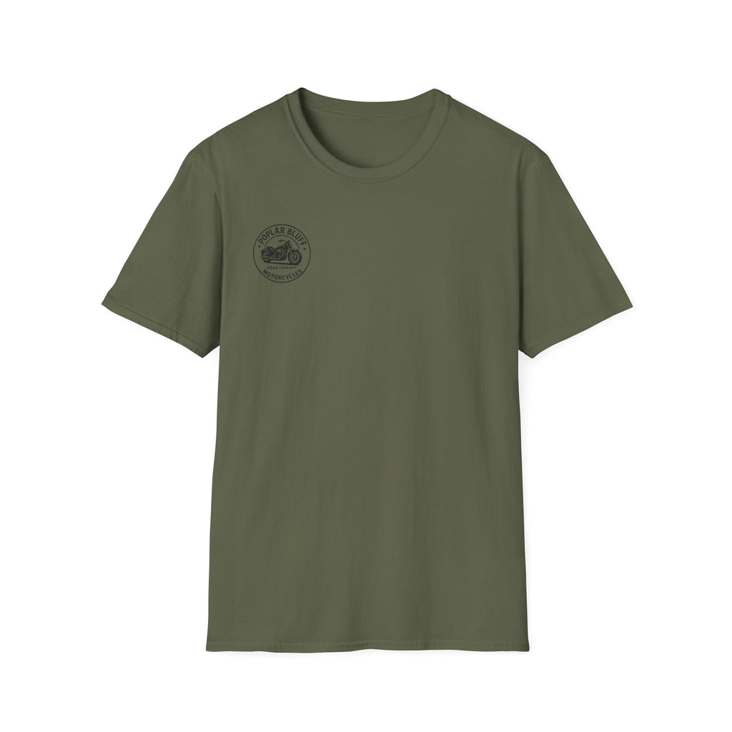 Unisex T-Shirt — Poplar Bluff Vintage Motorcycle Logo