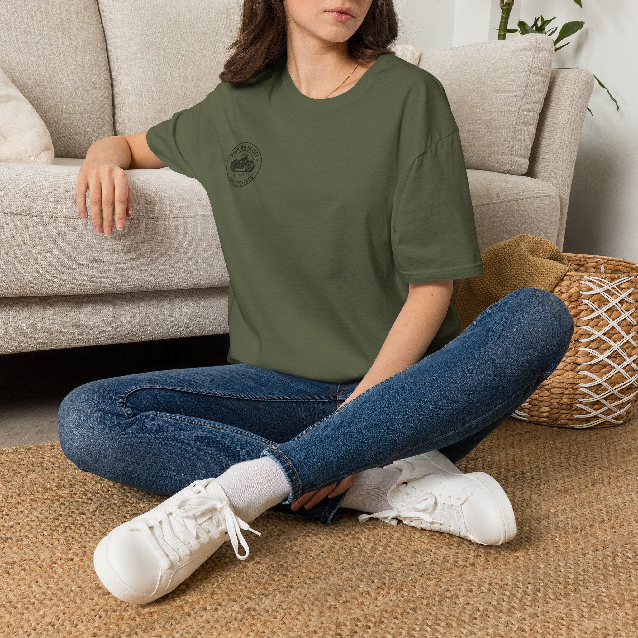 Unisex T-Shirt — Poplar Bluff Vintage Motorcycle Logo