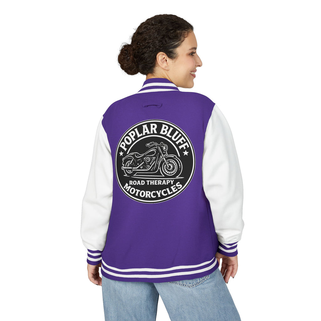 Letterman Jacket — Poplar Bluff Motorcycles Retro Patch
