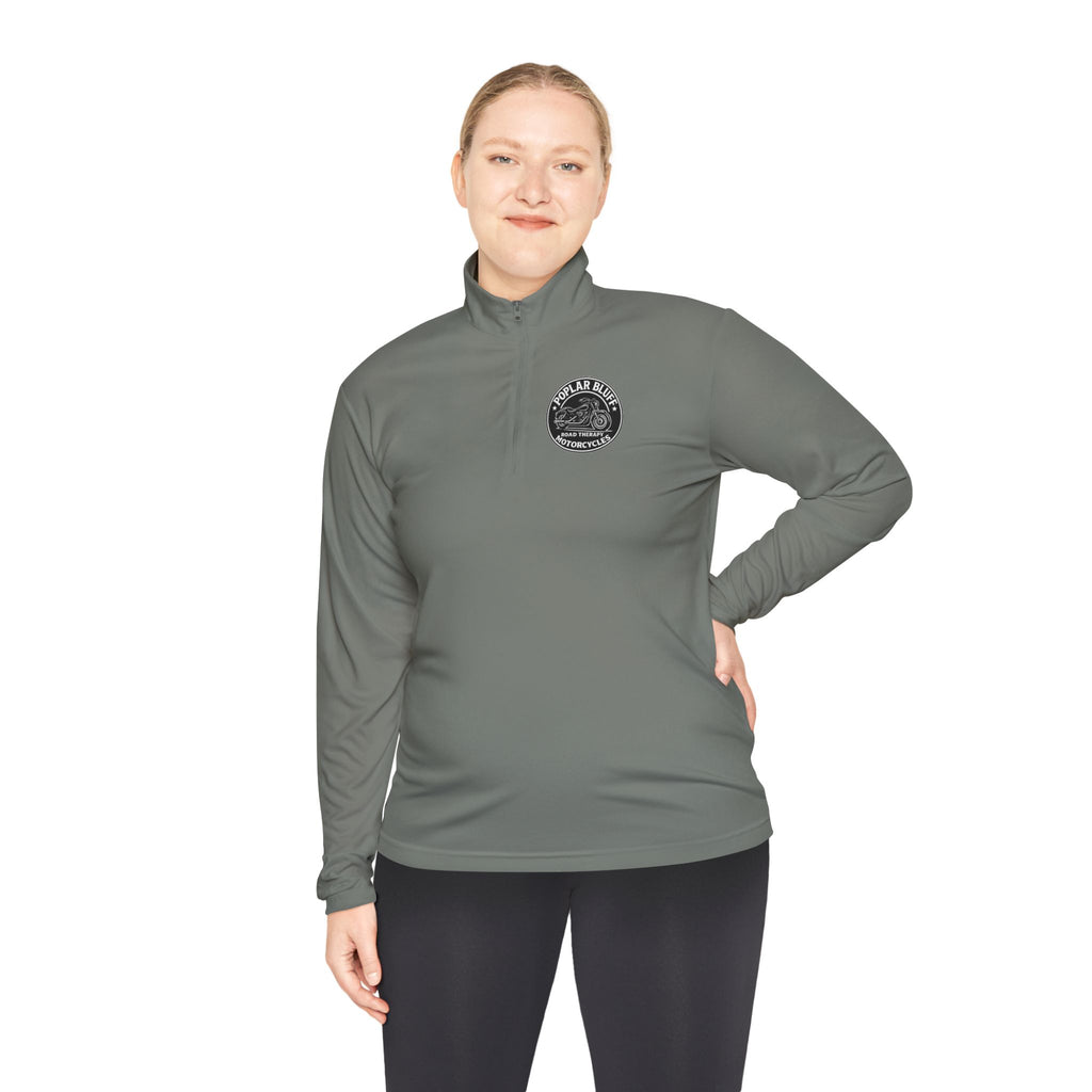 Quarter-Zip Pullover — Poplar Bluff Motorcycles 'Road Therapy' Logo