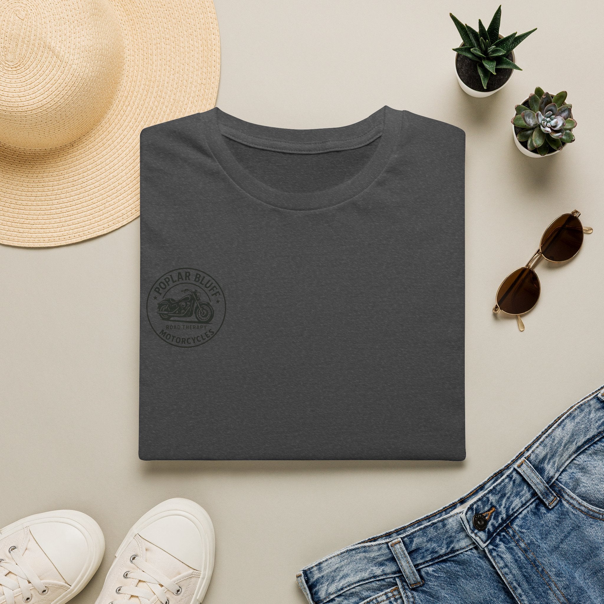 Unisex T-Shirt — Poplar Bluff Vintage Motorcycle Logo