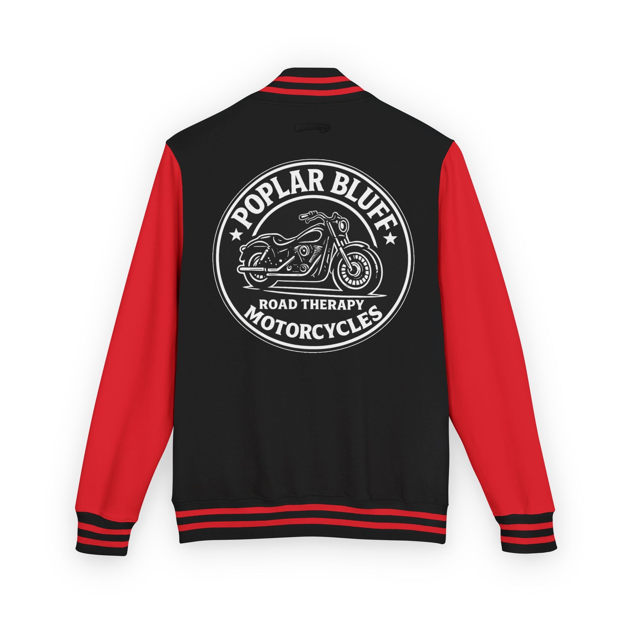 Letterman Jacket — Poplar Bluff Motorcycles Retro Patch