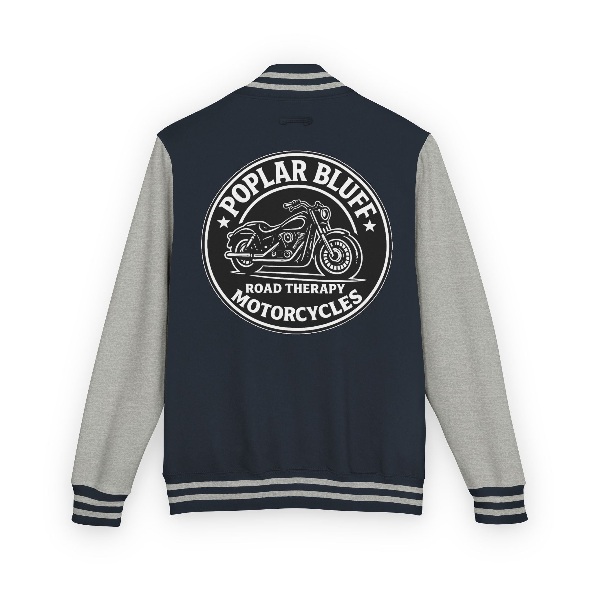 Letterman Jacket — Poplar Bluff Motorcycles Retro Patch