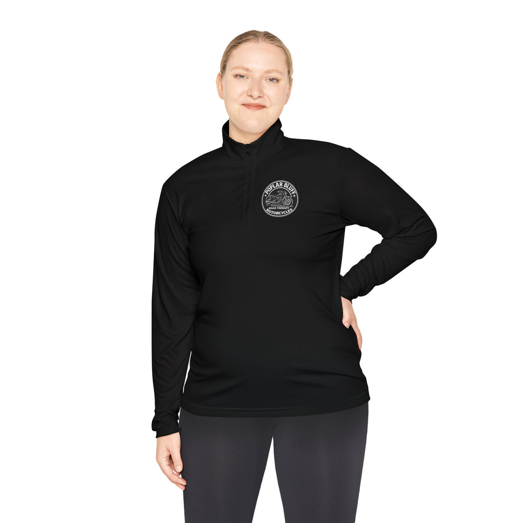 Quarter-Zip Pullover — Poplar Bluff Motorcycles 'Road Therapy' Logo