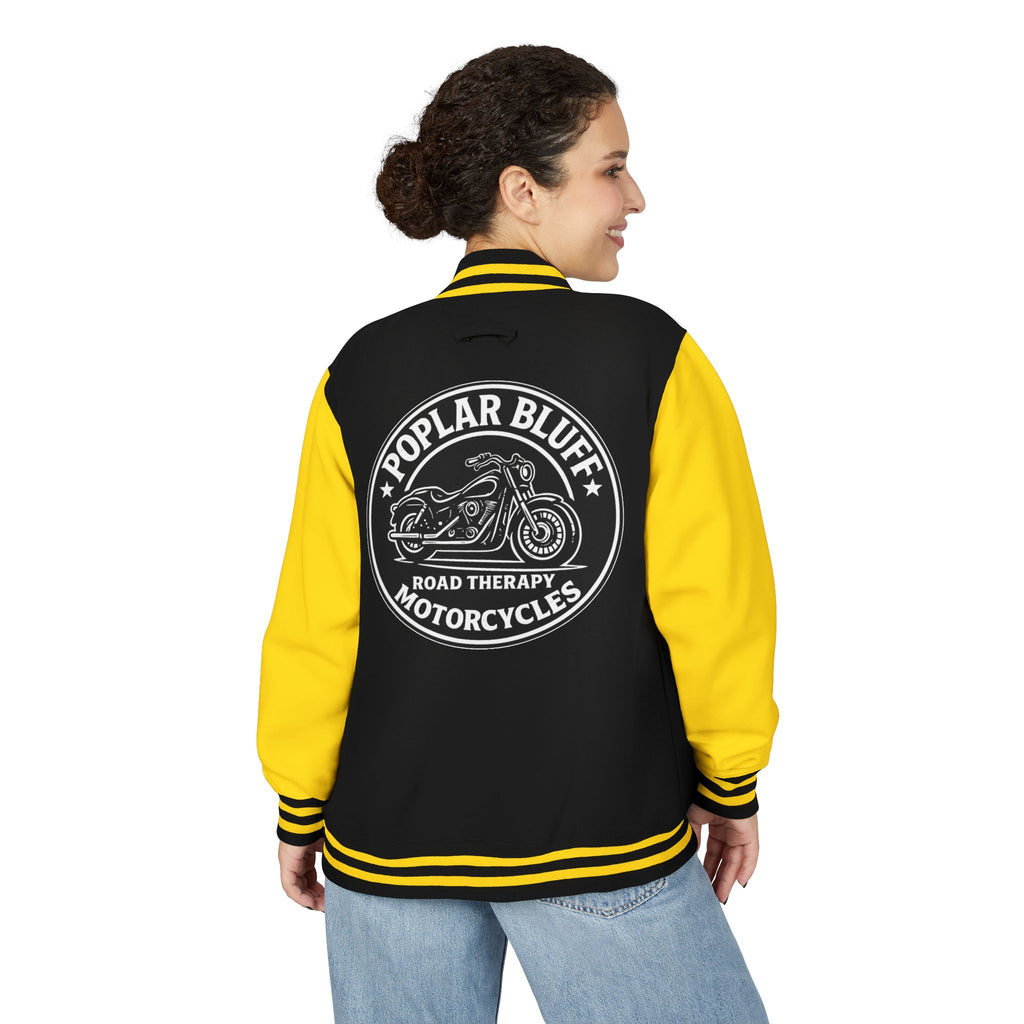Letterman Jacket — Poplar Bluff Motorcycles Retro Patch