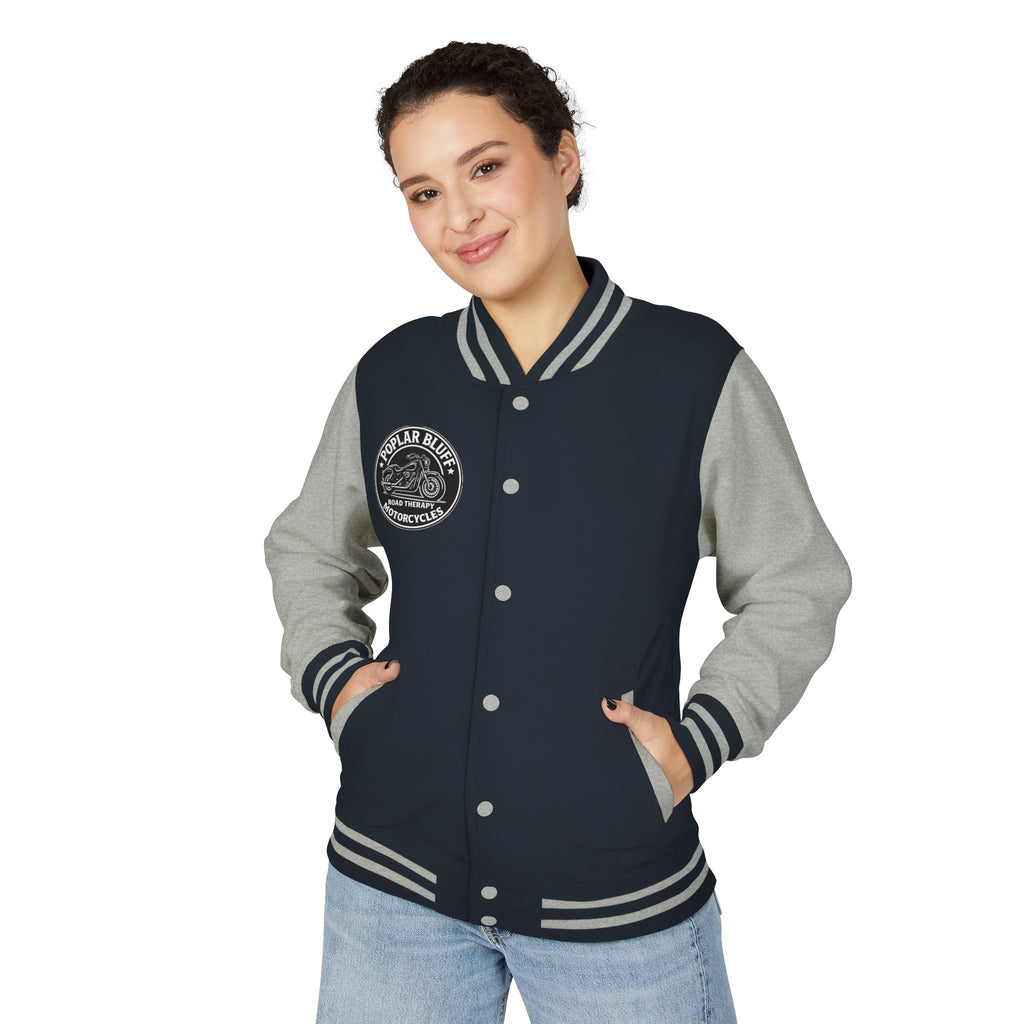Letterman Jacket — Poplar Bluff Motorcycles Retro Patch