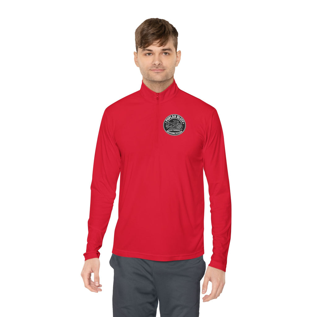 Quarter-Zip Pullover — Poplar Bluff Motorcycles 'Road Therapy' Logo