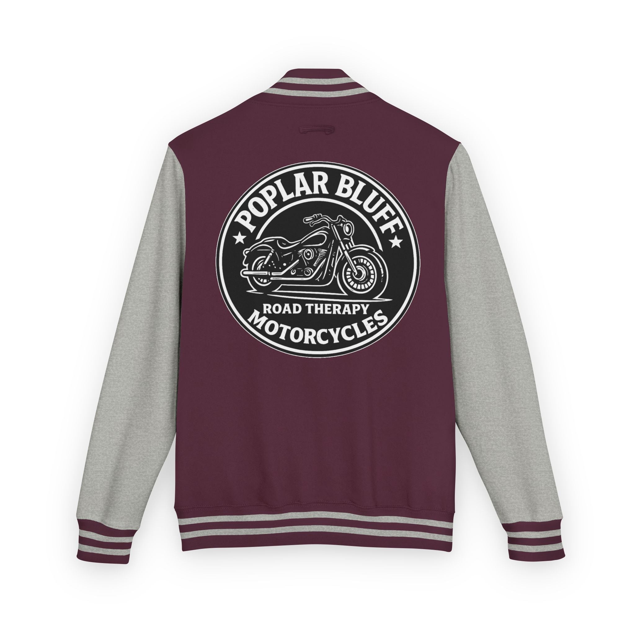 Letterman Jacket — Poplar Bluff Motorcycles Retro Patch