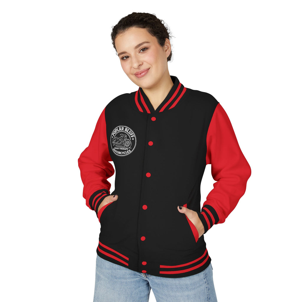 Letterman Jacket — Poplar Bluff Motorcycles Retro Patch
