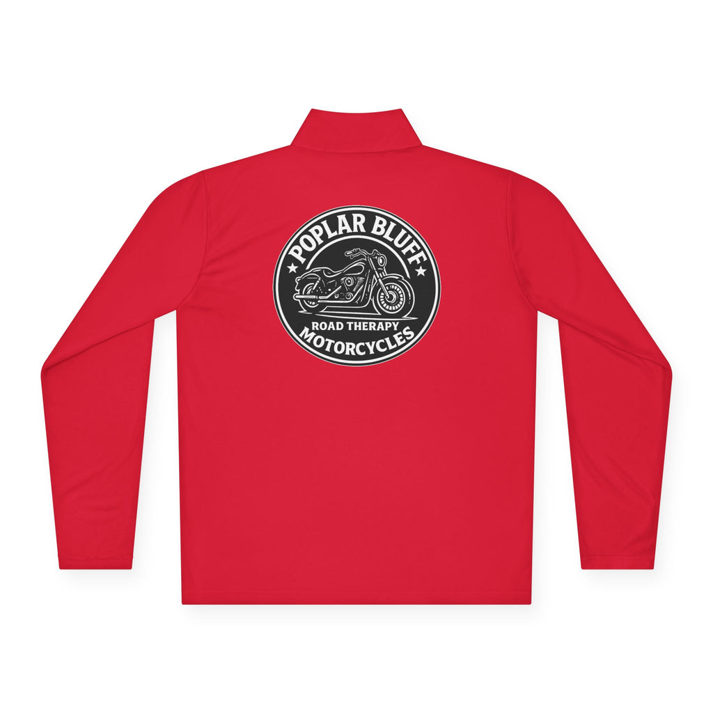 Quarter-Zip Pullover — Poplar Bluff Motorcycles 'Road Therapy' Logo