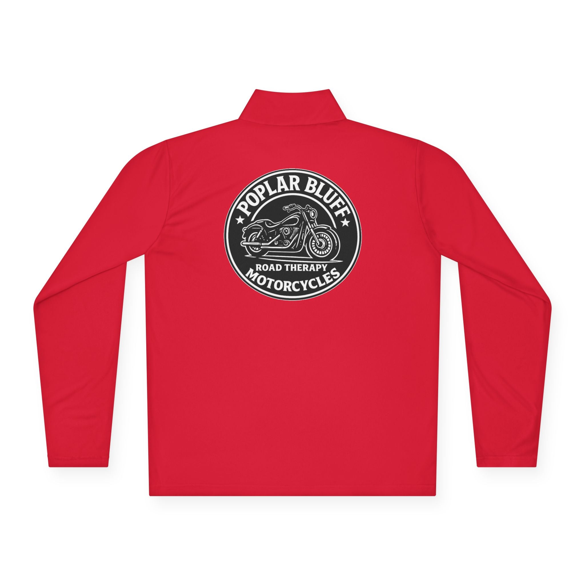 Quarter-Zip Pullover — Poplar Bluff Motorcycles 'Road Therapy' Logo