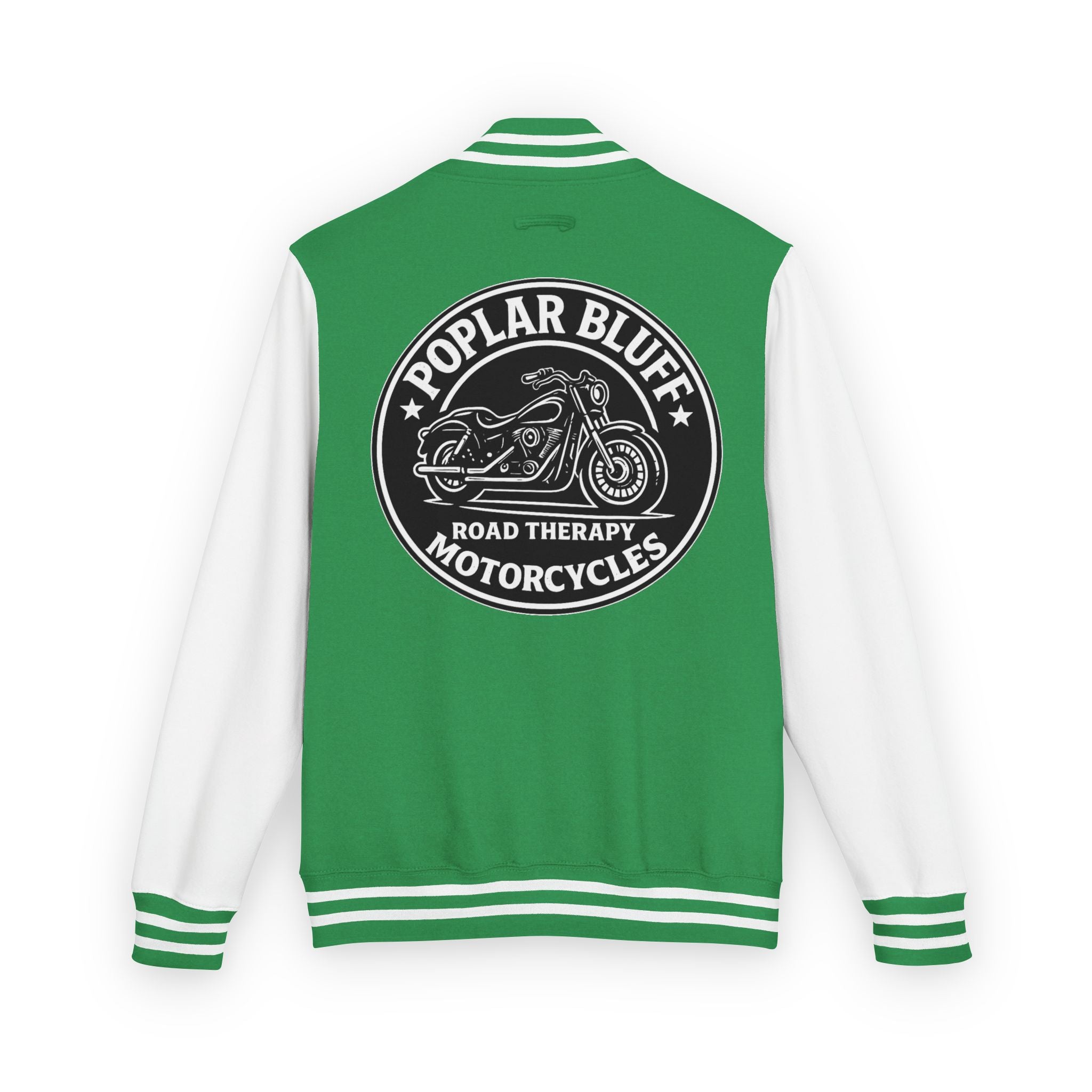 Letterman Jacket — Poplar Bluff Motorcycles Retro Patch