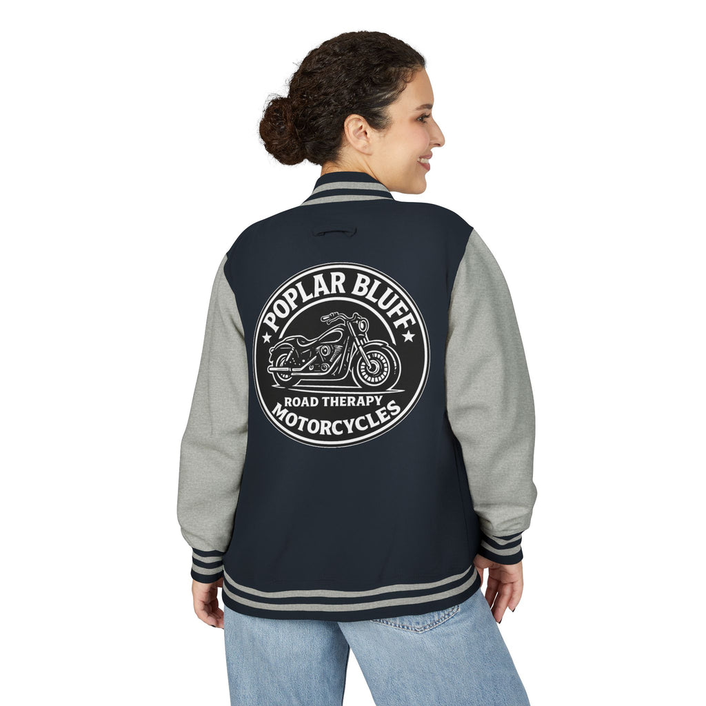 Letterman Jacket — Poplar Bluff Motorcycles Retro Patch