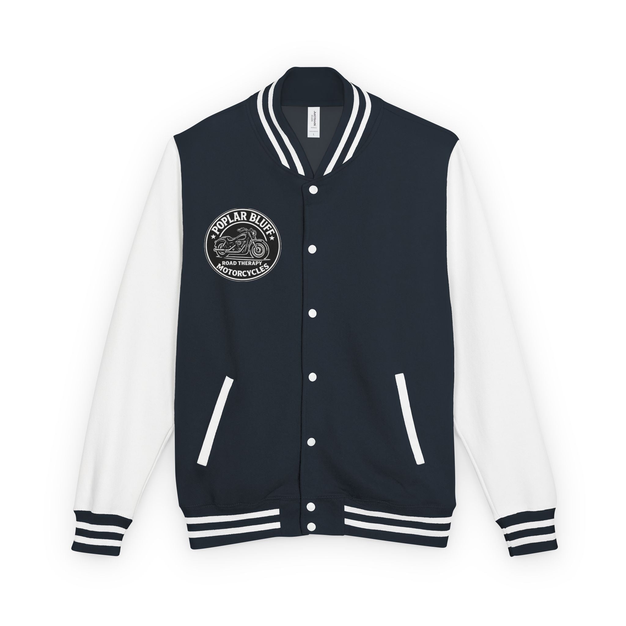 Letterman Jacket — Poplar Bluff Motorcycles Retro Patch