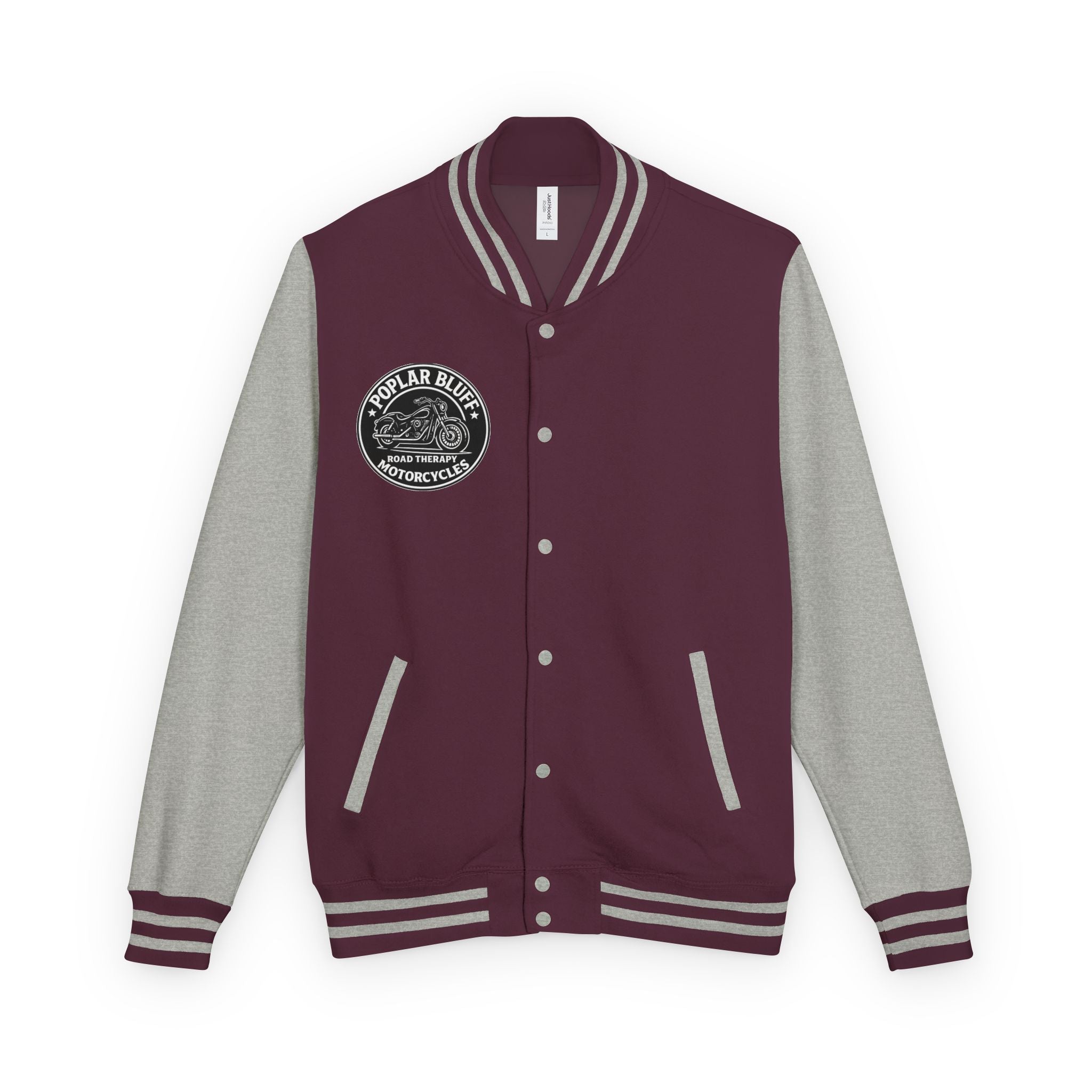 Letterman Jacket — Poplar Bluff Motorcycles Retro Patch