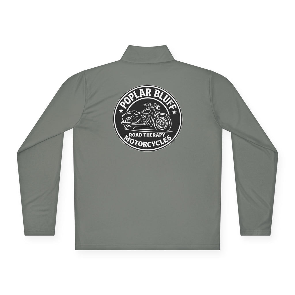 Quarter-Zip Pullover — Poplar Bluff Motorcycles 'Road Therapy' Logo