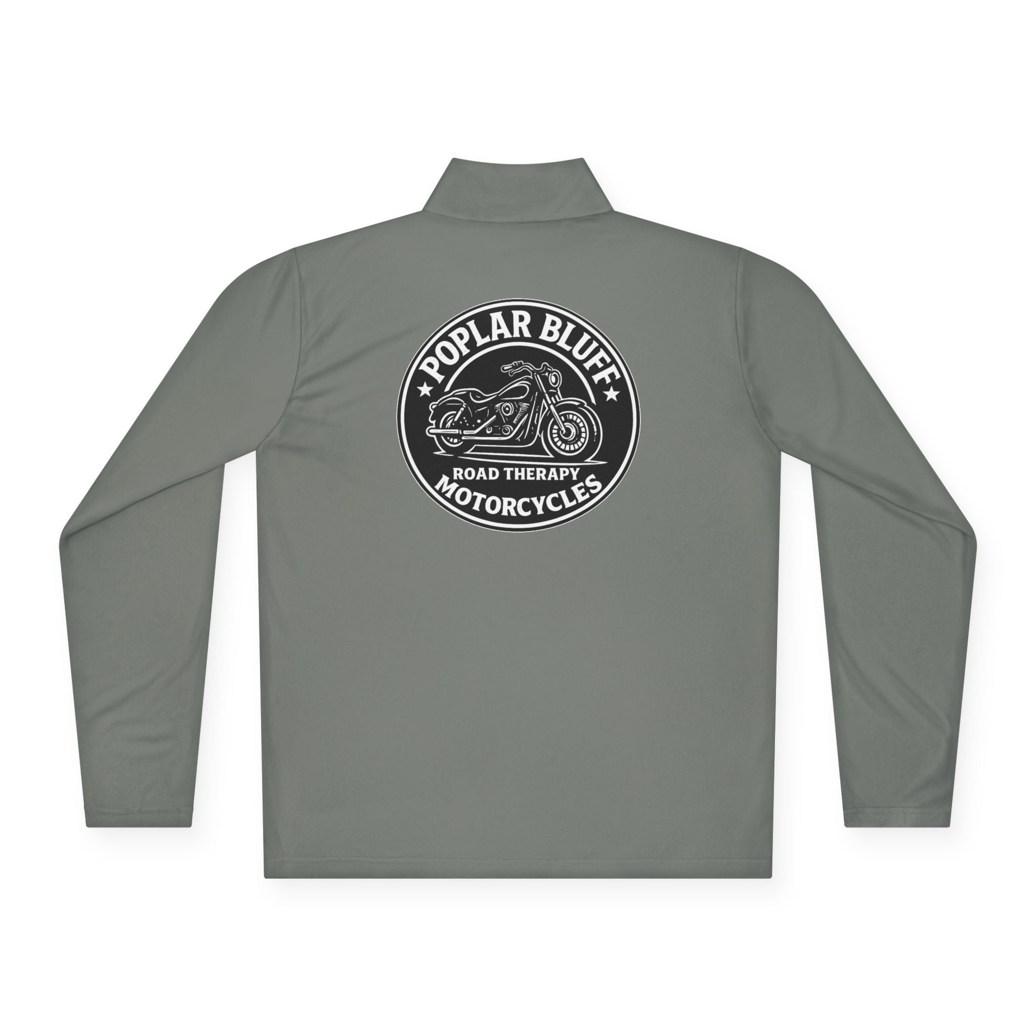 Quarter-Zip Pullover — Poplar Bluff Motorcycles 'Road Therapy' Logo