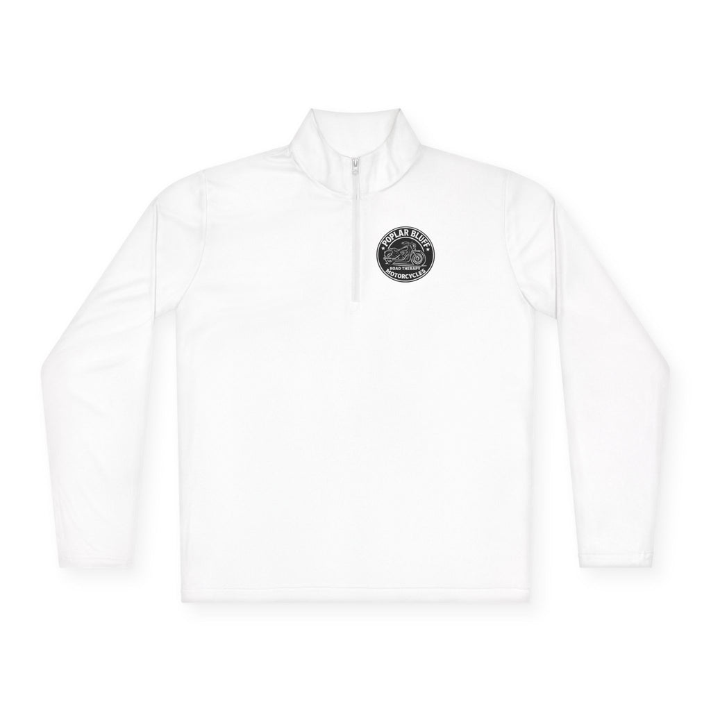 Quarter-Zip Pullover — Poplar Bluff Motorcycles 'Road Therapy' Logo