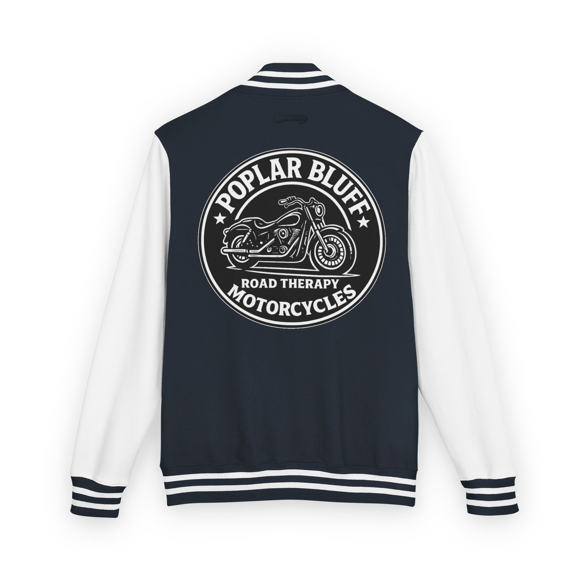 Letterman Jacket — Poplar Bluff Motorcycles Retro Patch