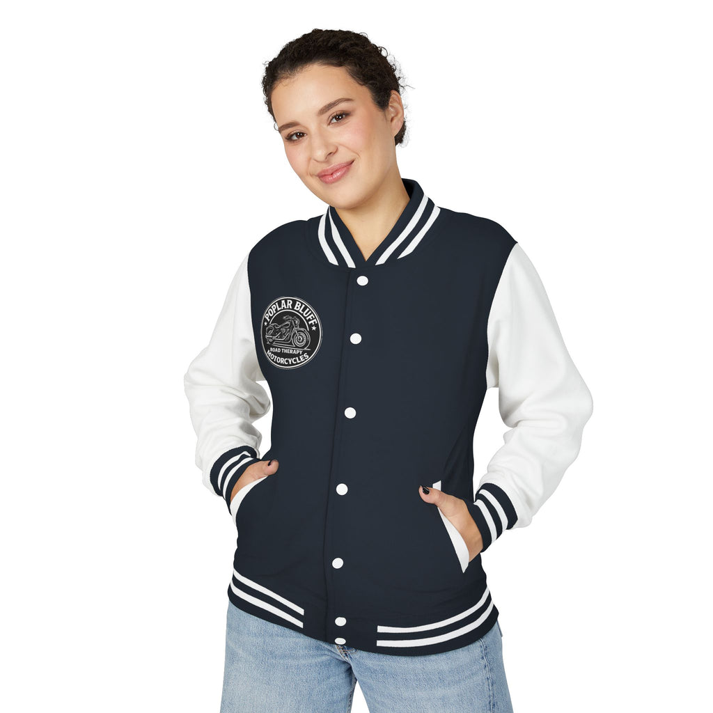 Letterman Jacket — Poplar Bluff Motorcycles Retro Patch