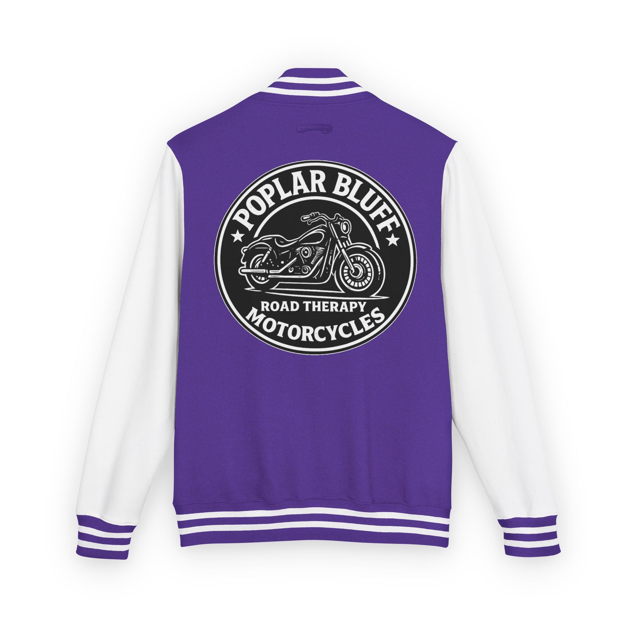 Letterman Jacket — Poplar Bluff Motorcycles Retro Patch
