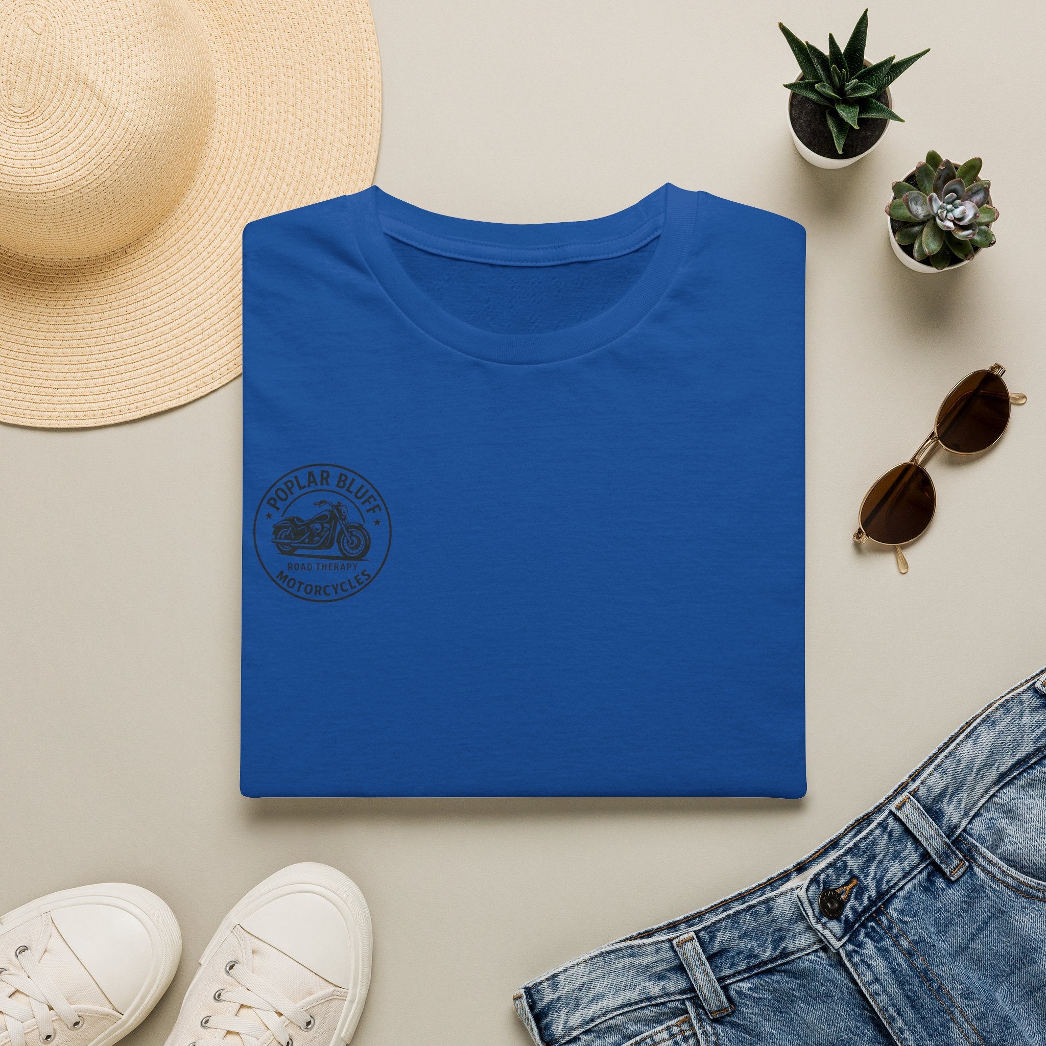 Unisex T-Shirt — Poplar Bluff Vintage Motorcycle Logo