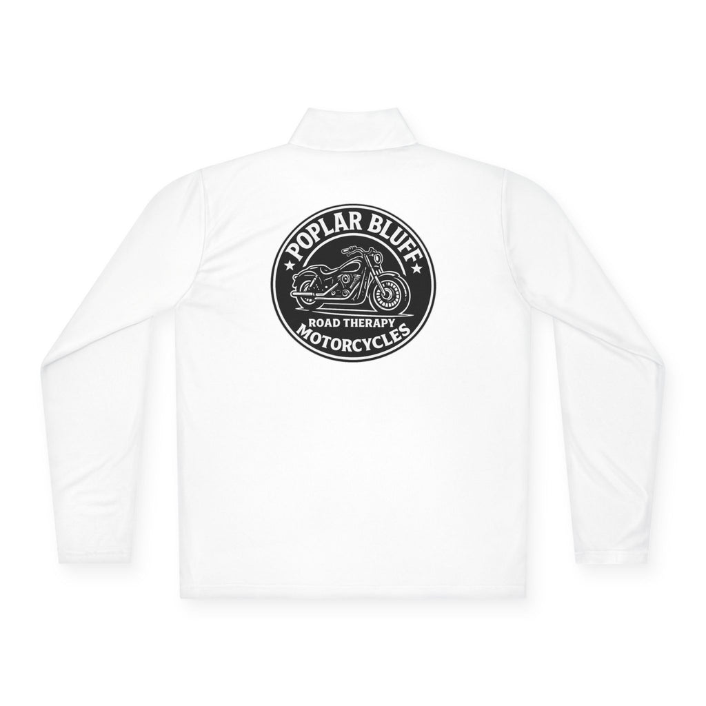 Quarter-Zip Pullover — Poplar Bluff Motorcycles 'Road Therapy' Logo