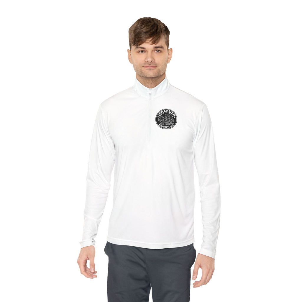 Quarter-Zip Pullover — Poplar Bluff Motorcycles 'Road Therapy' Logo