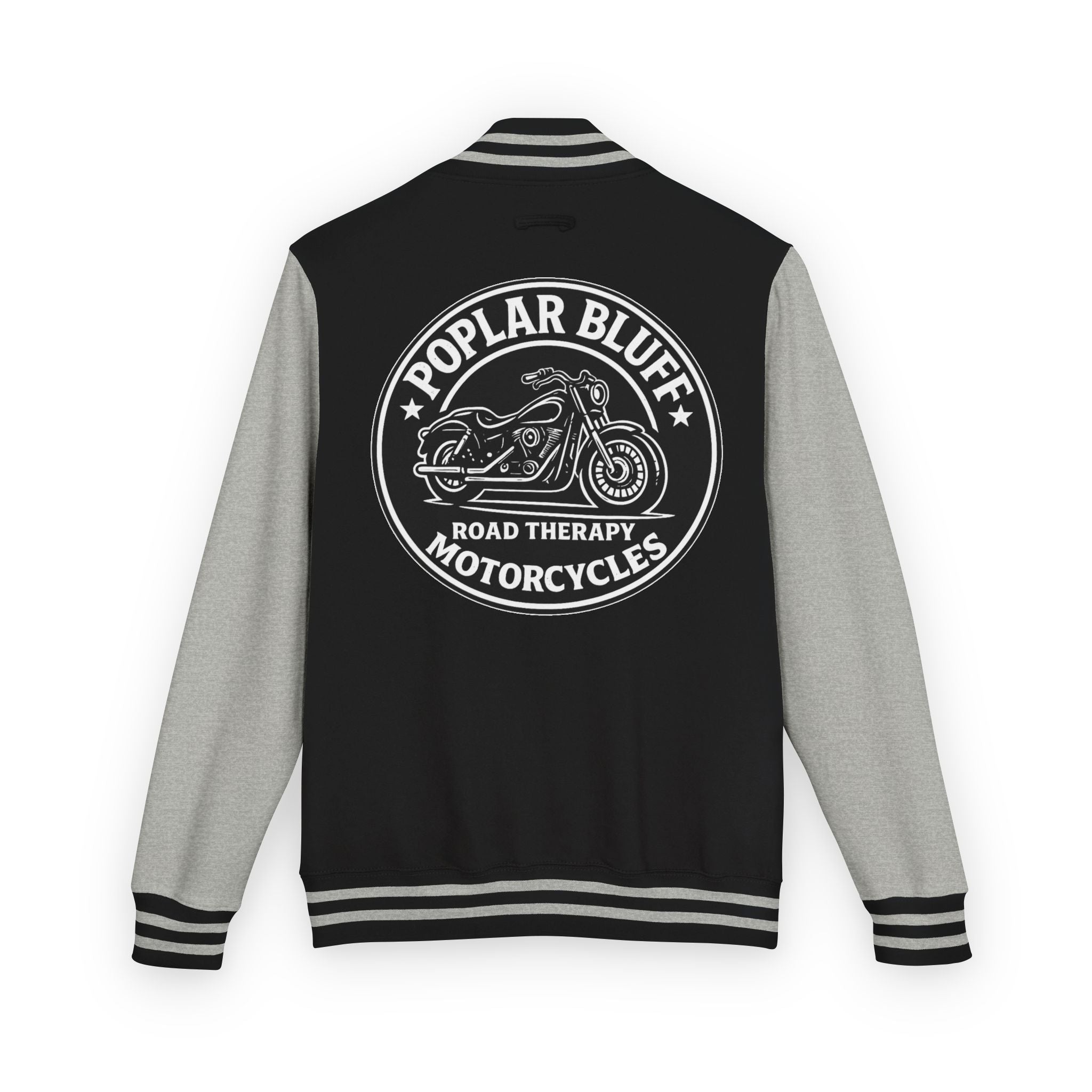 Letterman Jacket — Poplar Bluff Motorcycles Retro Patch