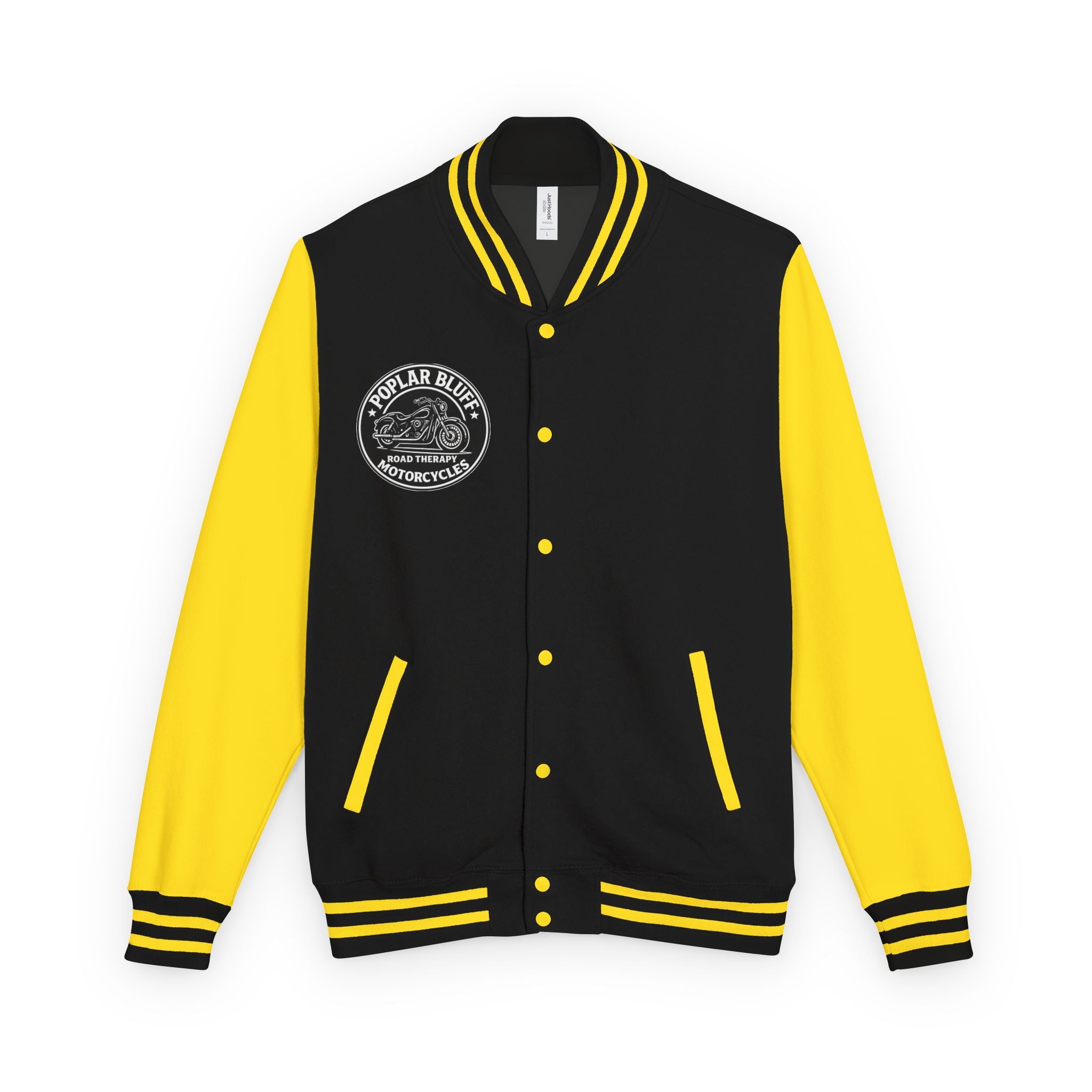 Letterman Jacket — Poplar Bluff Motorcycles Retro Patch