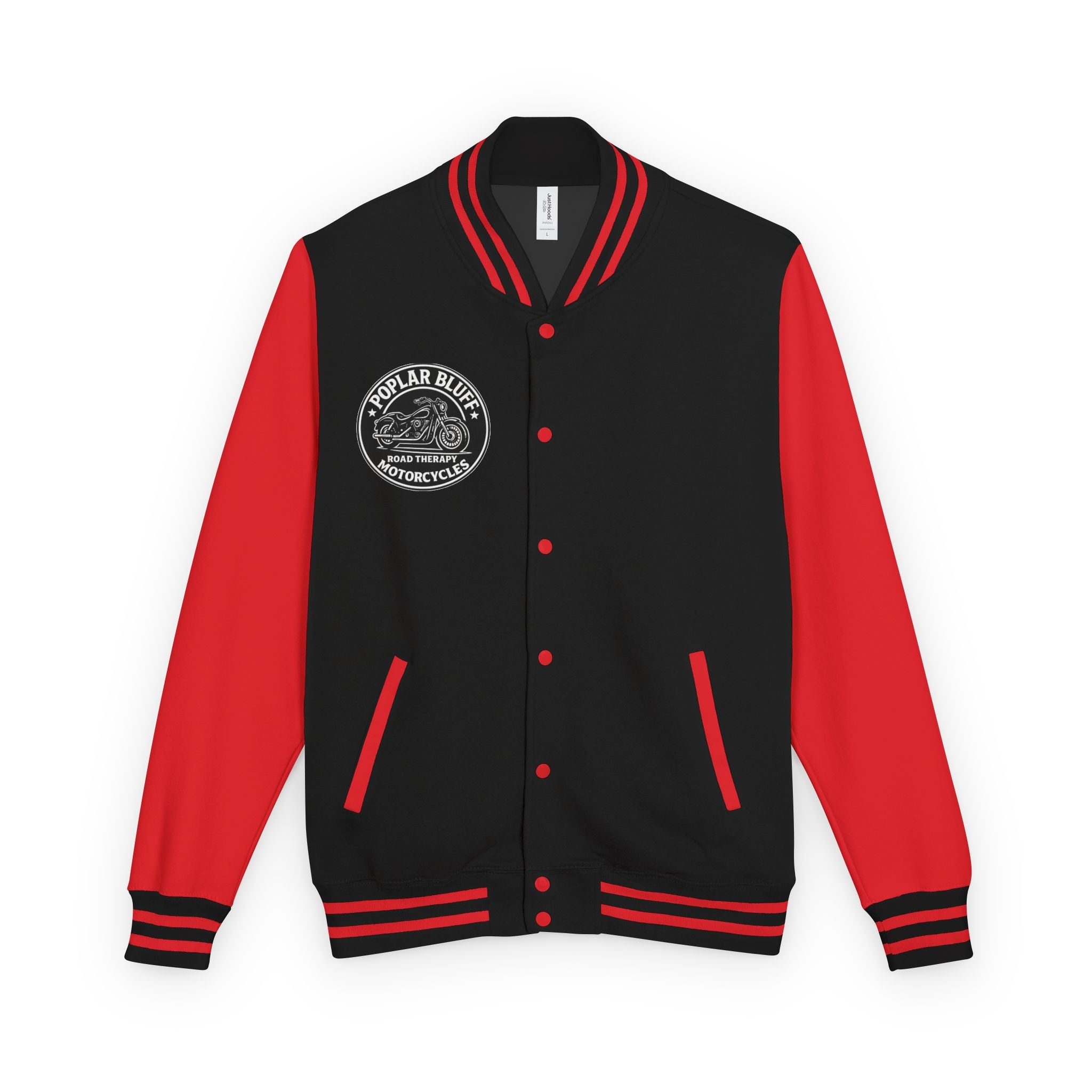 Letterman Jacket — Poplar Bluff Motorcycles Retro Patch