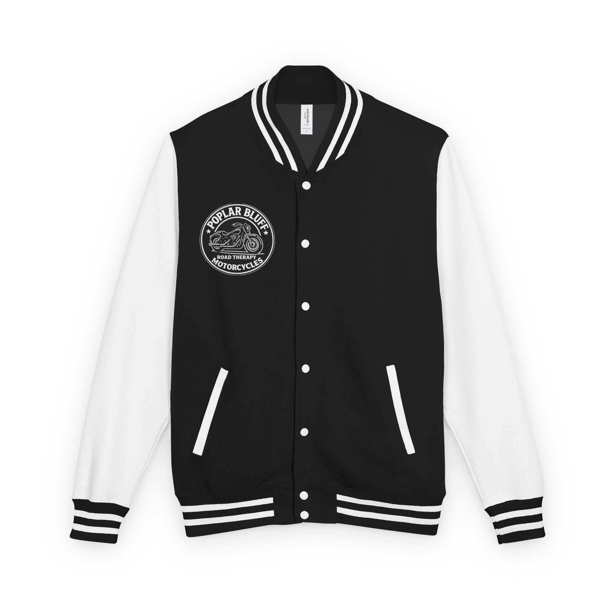 Letterman Jacket — Poplar Bluff Motorcycles Retro Patch