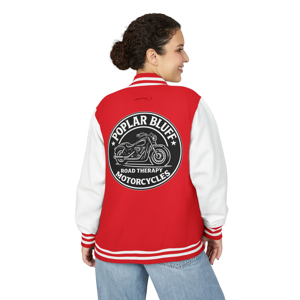 Letterman Jacket — Poplar Bluff Motorcycles Retro Patch