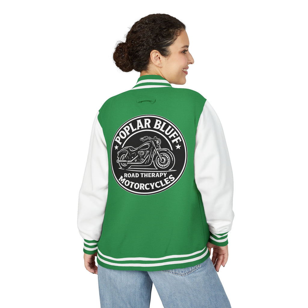 Letterman Jacket — Poplar Bluff Motorcycles Retro Patch